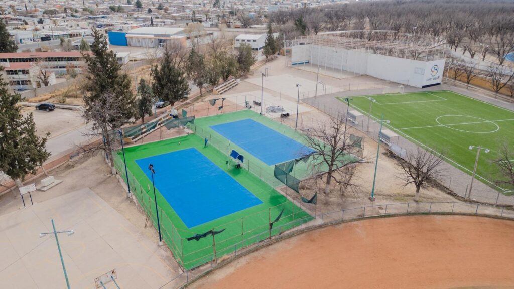 Municipio a punto de concluir la rehabilitación de canchas de tenis en la deportiva Luis Jaramillo