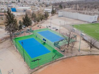 Municipio a punto de concluir la rehabilitación de canchas de tenis en la deportiva Luis Jaramillo