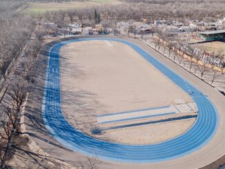 Municipio trabaja en últimos detalles en la pista de tartán de la deportiva Luis Jaramillo