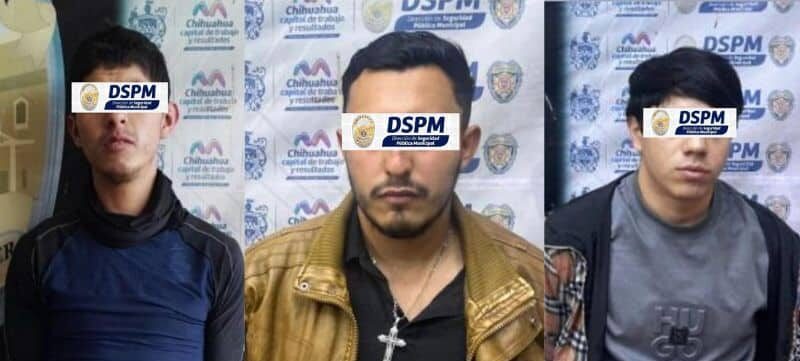 Aseguran municipales arma de fuego, cartuchos, cristal y cocaína; hay 3 detenidos