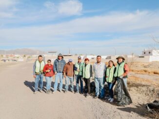 Municipio, Camargo Limpio y vecinos unen esfuerzos para limpiar acceso a Jardínes de San Marcos