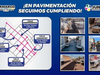 Municipio avanza en pavimentación e infraestructura vial en el centro de Camargo