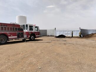Atiende Departamento de Bomberos incendio en inmediaciones de la Asociación Ganadera