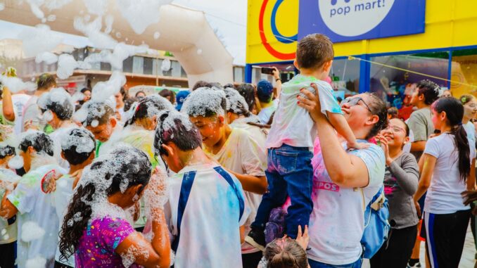 Cientos de familias disfrutaron y participaron en la carrera de colores en Camargo Fest 2025