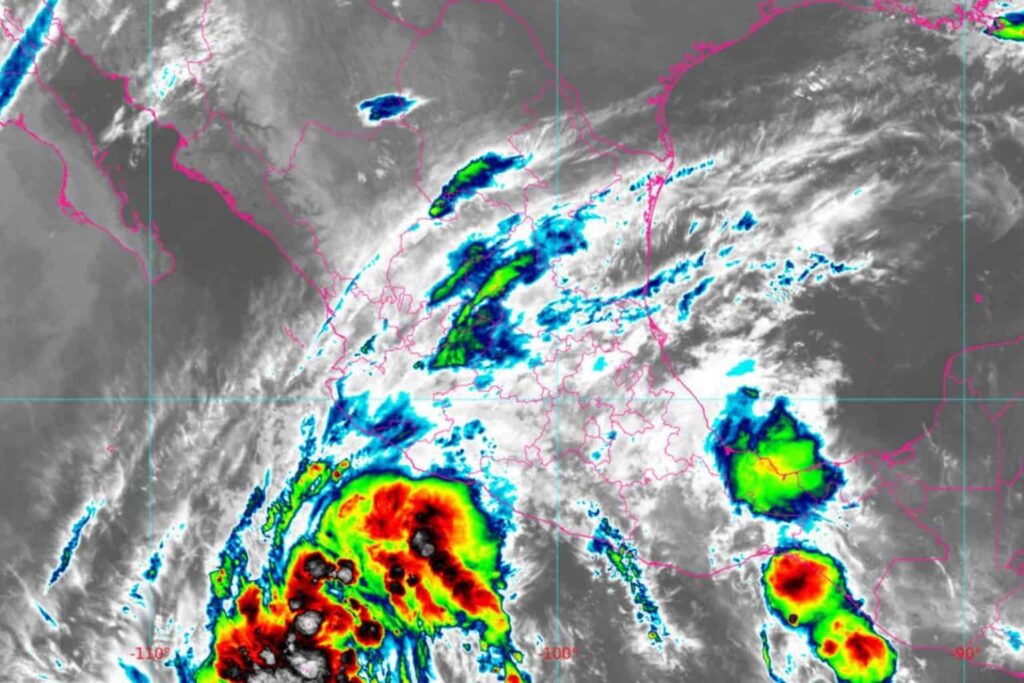 SMN prevé que el ciclón tropical Uno-E provoque lluvias muy fuertes en 4 estados