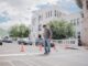 Municipio continua pintando cruces peatonales para mejorar la imagen del centro de la ciudad