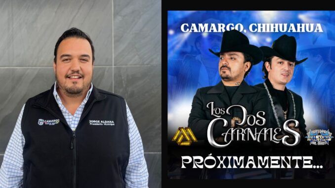 Confirma Jorge Aldana presentación de Los Dos Carnales en la Expo Feria Santa Rosalía 2025