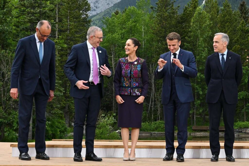 Sheinbaum cierra el G7 con reuniones con la UE e India pero sin cara a cara con Trump