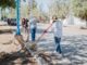 Trabajan, cuadrillas de Servicios Municipales de Camargo, en mejorar la imagen urbana con limpieza y mantenimiento de espacios público