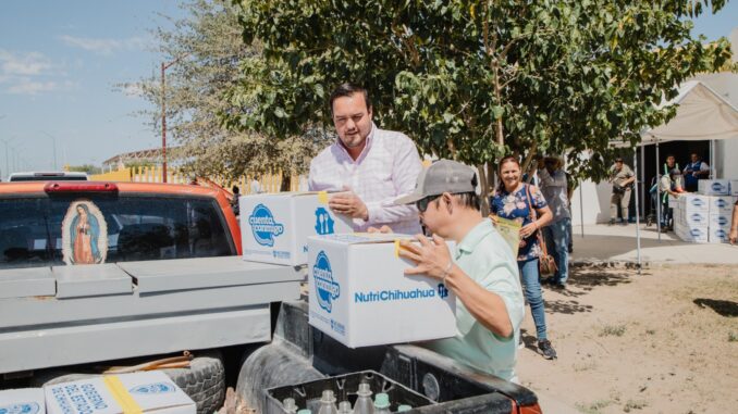 Gobernadora reafirma compromiso con los camarguenses, cerca de 500 familias beneficiadas con el programa Nutri Chihuahua: Jorge Aldana